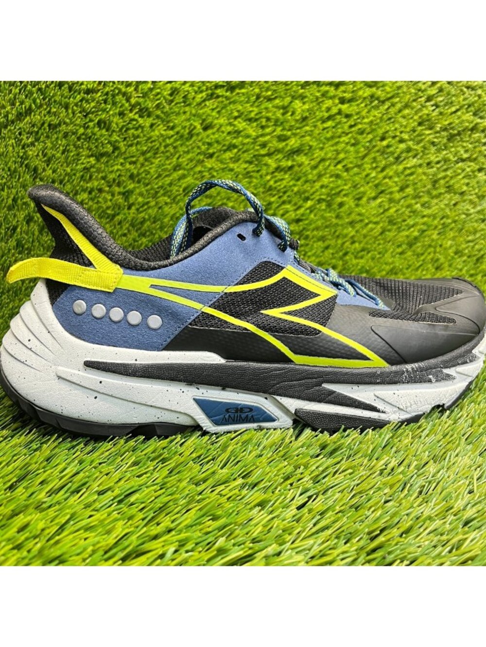 Diadora Equipe Sestriere-XT Mens Size 9 Black Athletic Running Shoes Sneakers